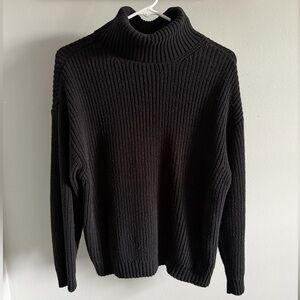Elegant Black Turtleneck Sweater